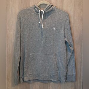 Abercrombie Men’s Boy’s Gray Hooded T Shirt Size Small Cozycore, Normcore